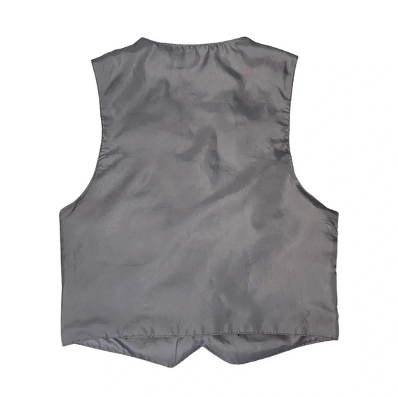 Set of 2 Boys' Dress Vests - Plaid and Pinstripe, Size 7 - Picture 5 of 7